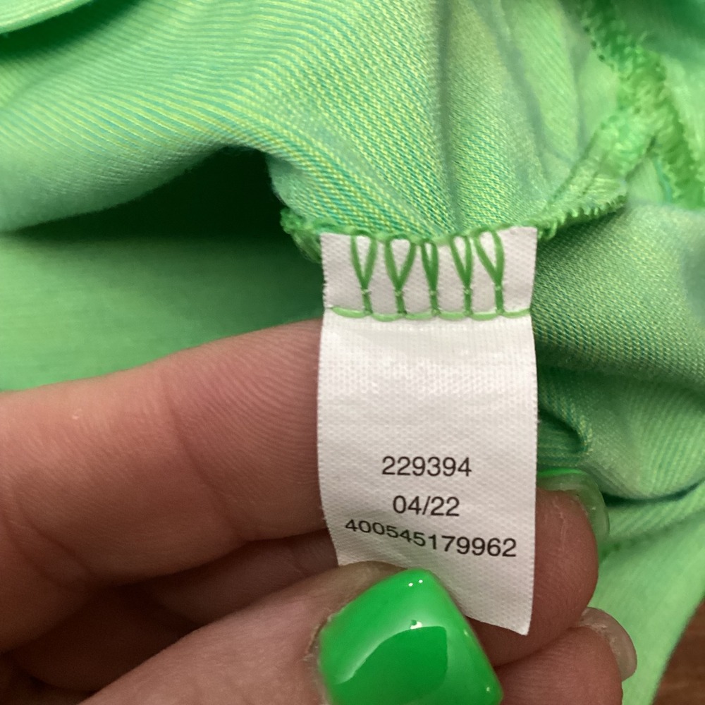 Tek Gear Mens XXL Lime Green Essential Gear Performance T-Shirt Short Sleeve Gym - Picture 4 of 7